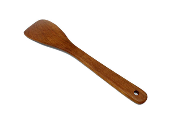 All Around Wooden and Handmade Kitchen Curved and Angled Spatula Cherry - Image 4