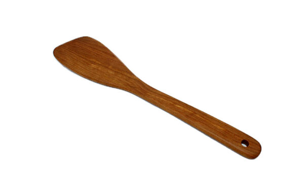 All Around Wooden and Handmade Kitchen Curved and Angled Spatula Cherry - Image 2