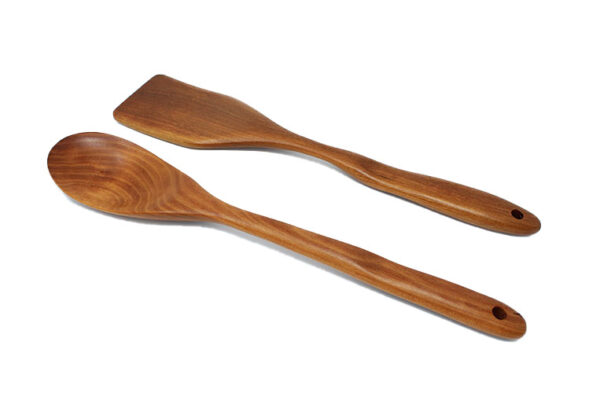 All Around Wooden and Handmade Kitchen Regular Spoon and Spatula Set Cherry - Image 5