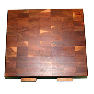 Heavy Duty End Grain Wooden and Handmade Cutting Board With Handle And Non-Slip Feet