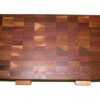 Heavy Duty End Grain Wooden and Handmade Cutting Board With Handle And Non-Slip Feet