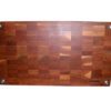 Heavy Duty End Grain Wooden and Handmade Cutting Board With Handle And Non-Slip Feet - Image 3