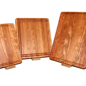 Heavy Duty Face Grain Wooden and Handmade Cutting Board With Juice Grooves (Set of 3)