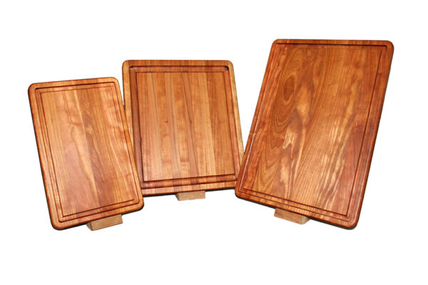 Heavy Duty Face Grain Wooden and Handmade Cutting Board With Juice Grooves (Set of 3)