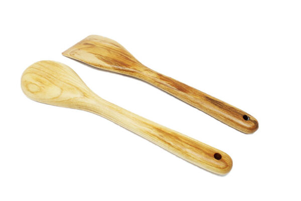 All Around Wooden and Handmade Kitchen Heavy Duty Spoon and Spatula Set Hard Maple - Image 5