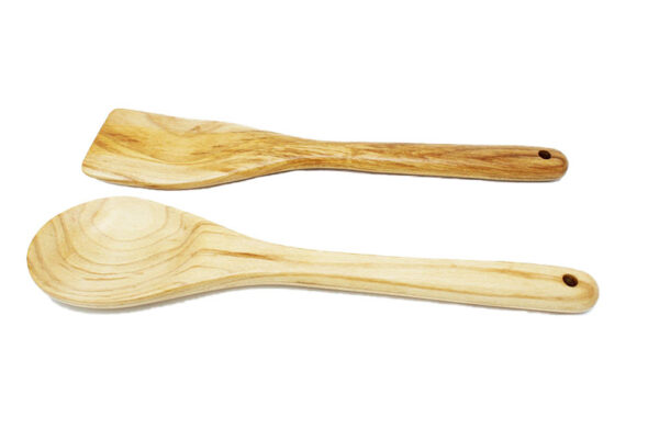 All Around Wooden and Handmade Kitchen Heavy Duty Spoon and Spatula Set Hard Maple - Image 6