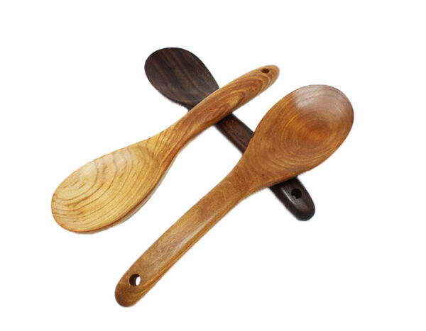 All Around Wooden and Handmade Kitchen Short Spoon Hard Maple - Image 8