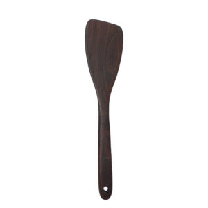 All Around Wooden and Handmade Kitchen Curved and Angled Spatula Black Walnut