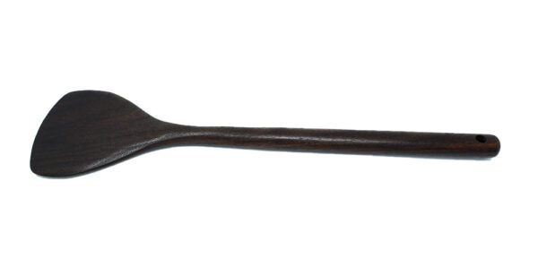 All Around Wooden and Handmade Kitchen Long Spatula Black Walnut - Image 4
