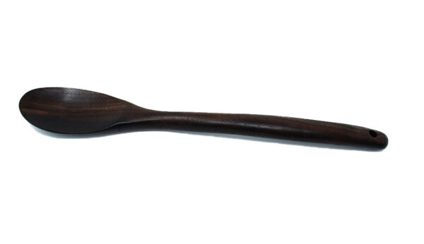 All Around Wooden and Handmade Kitchen Long Spoon Black Walnut - Image 4
